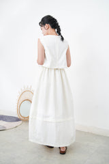 White 2in1 one piece