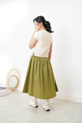 Cream basic tee top