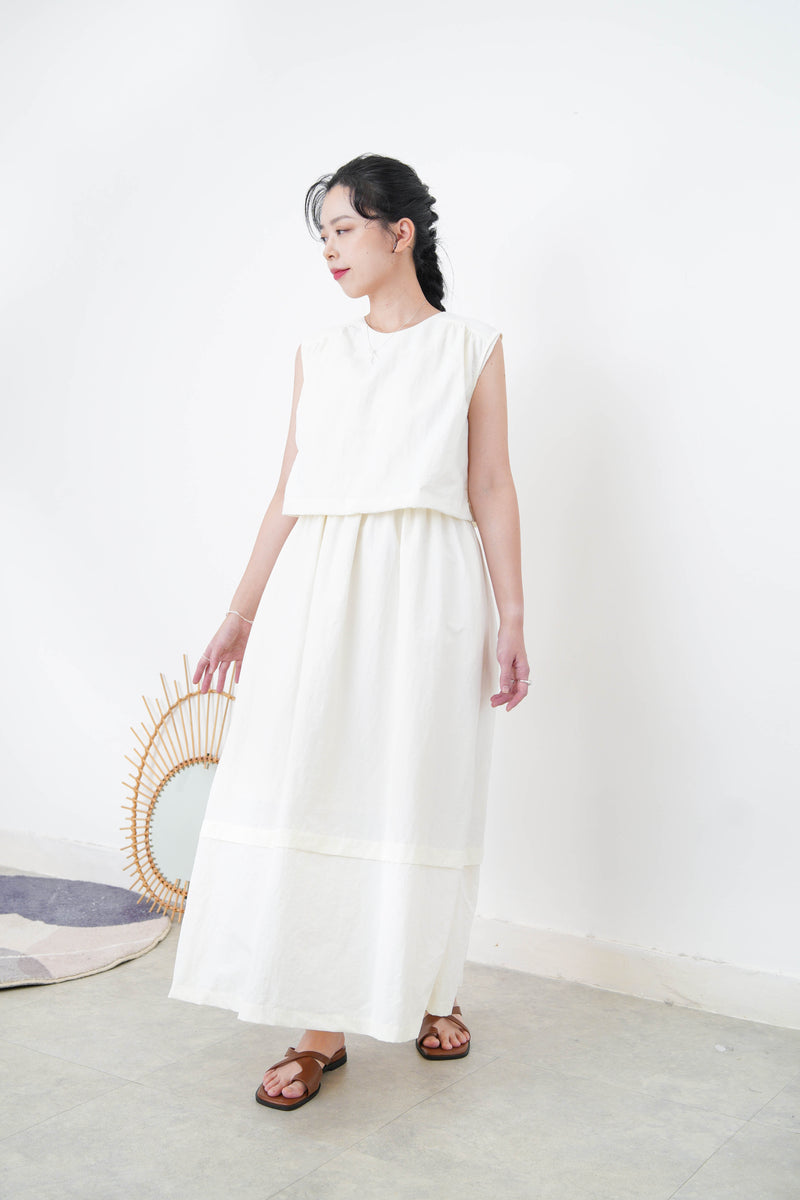 White 2in1 one piece
