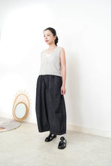 Grey 2in1 crochet knit vest