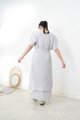 Grey one piece w/ attachable layer
