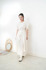 Butter yellow one piece w/ attachable layer