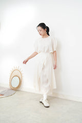 Butter yellow one piece w/ attachable layer