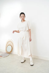 Butter yellow one piece w/ attachable layer