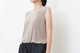 Brown metallic vest