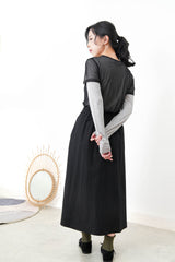 Black mesh Tee top or set