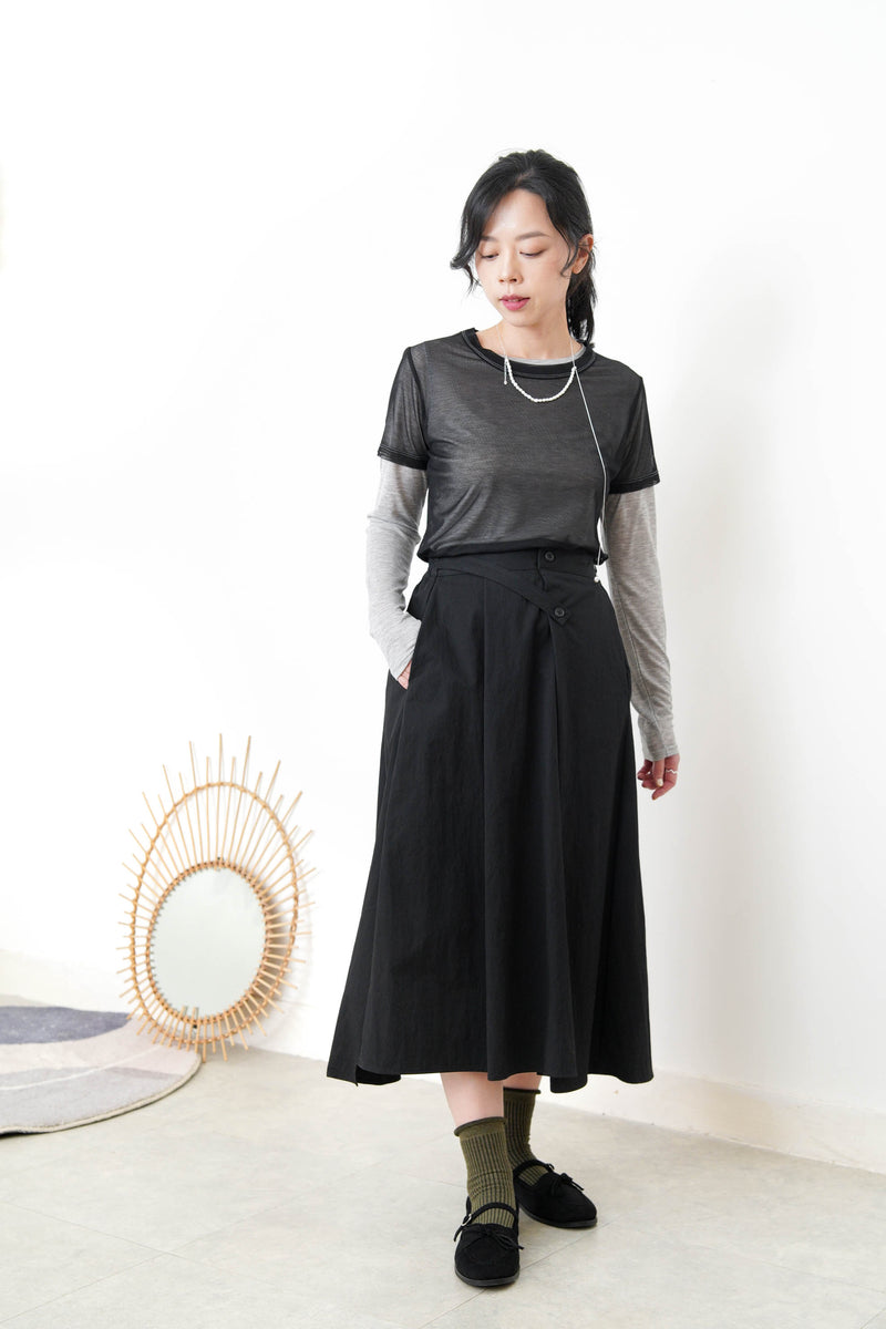 Black mesh Tee top or set