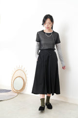 Black mesh Tee top or set