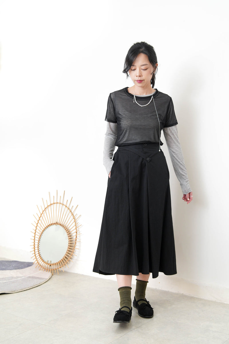 Black mesh Tee top or set