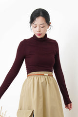 Thin leather belt