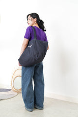 Purple premium wool top w/ embroidery