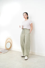 Pink summer knit top w/ contrast lining