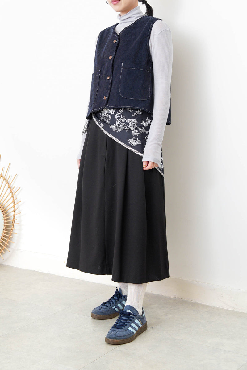 Navy corduroy vest
