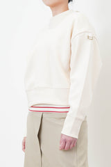 Ivory pullover in crop cut