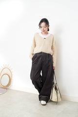 Canvas bag w/ bucket  details