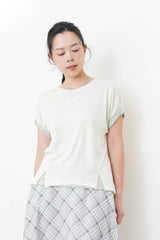 2 in 1 contrast layer Tee