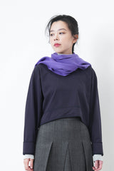 Purple color premium wool scarf