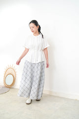 White shirt w/ waist string