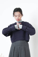 Blue soft turtle neck inner