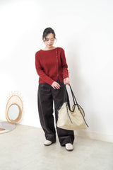 Canvas bag w/ bucket  details