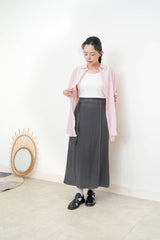 Pink soft shirt w/ embroidery ribbon