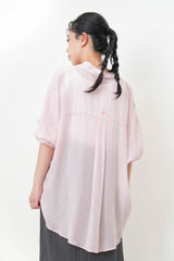 Pink soft shirt w/ embroidery ribbon
