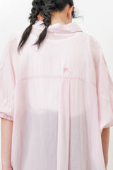 Pink soft shirt w/ embroidery ribbon