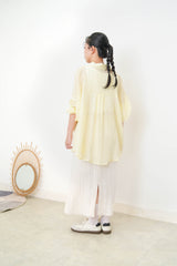 Lemon soft shirt w/ cute buttons