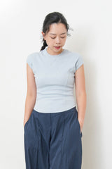 Baby blue minimal vest