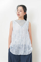 Grey high neck vest
