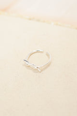 Silver knot ring