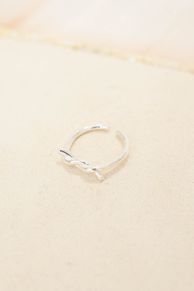 Silver knot ring