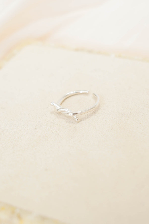 Silver knot ring