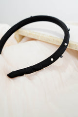 Beads headband in black