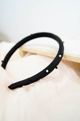 Beads headband in black