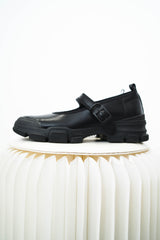 Track sole mary janes w/ buckle