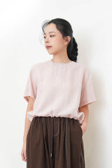 Sakura pink linen top w/ elastic hem	KTP5418PK	PK2 GN2								190		315/299	284/270
