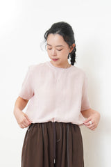 Sakura pink linen top w/ elastic hem	KTP5418PK	PK2 GN2								190		315/299	284/270