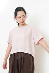 Sakura pink linen top w/ elastic hem	KTP5418PK	PK2 GN2								190		315/299	284/270