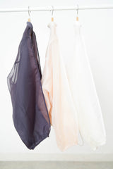 Peach premium sheer bomber jacket