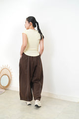 Butter yellow minimal vest