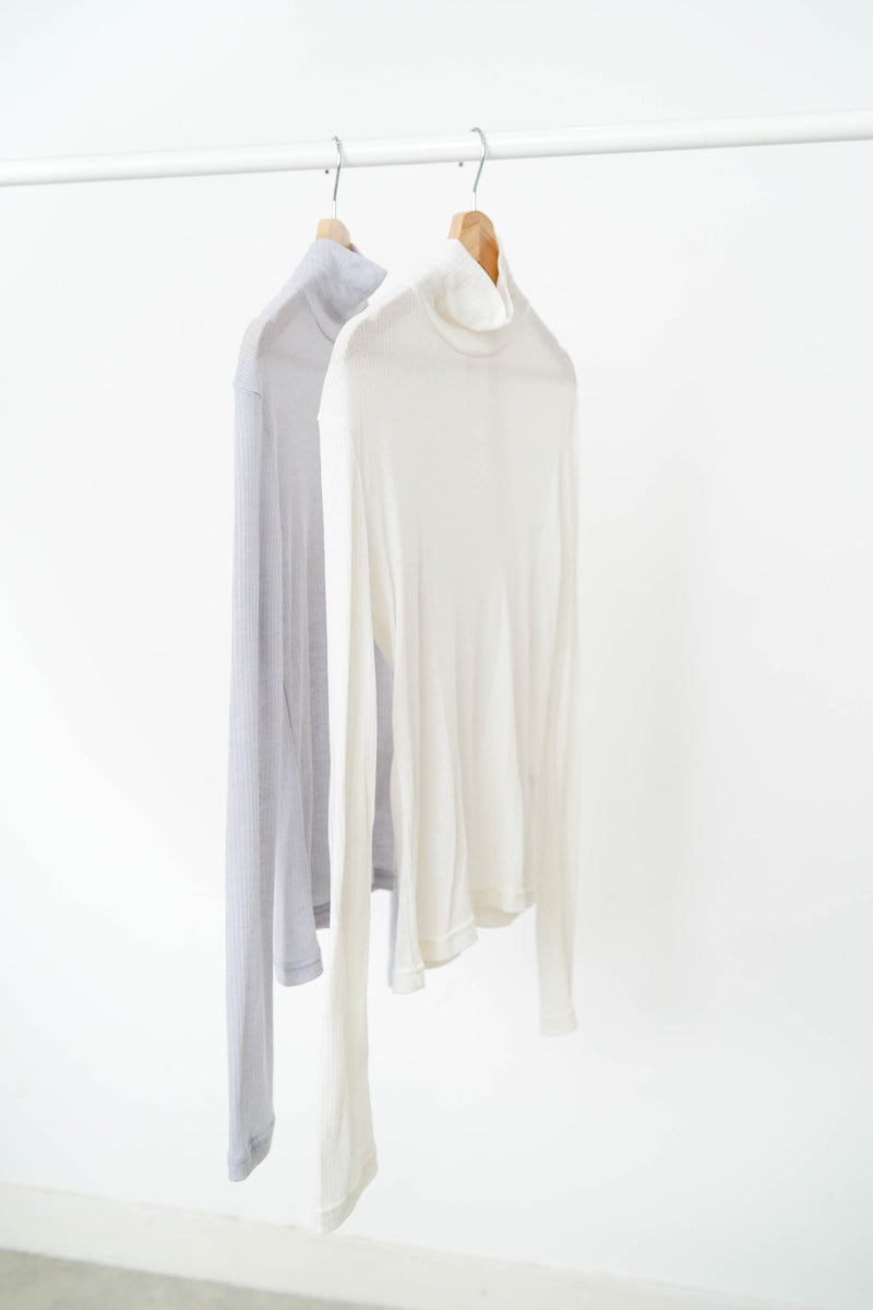 Stripes soft inner in loose turtle neck
