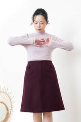 Pink strand collar top w/ ruffle fringe