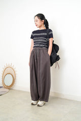 Navy pattern knit vest