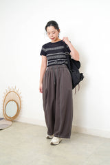 Navy pattern knit vest
