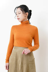 Orange turtle neck inner