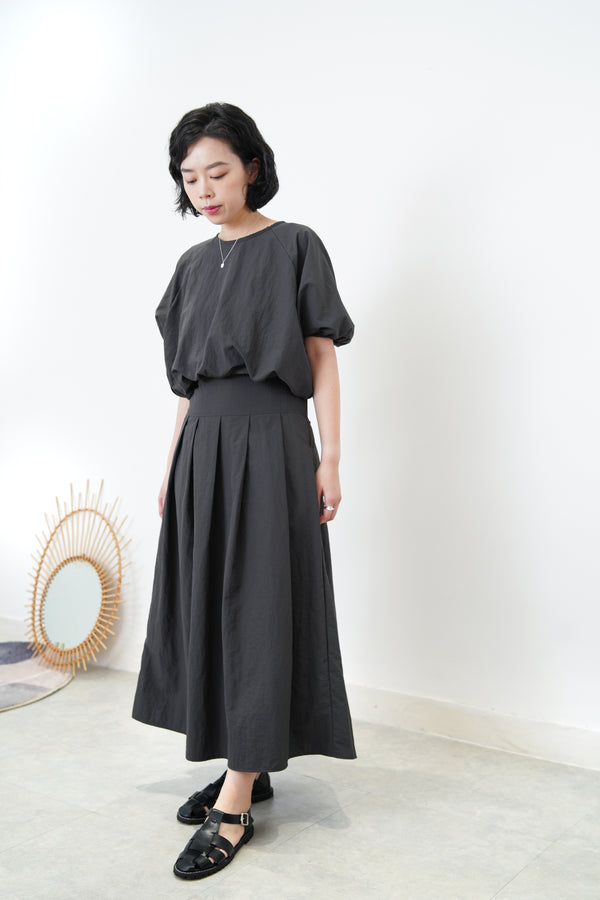 Charcoal A cut skirt