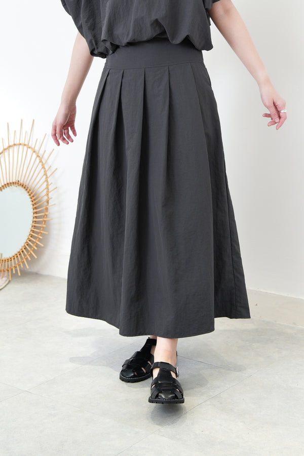 Charcoal A cut skirt