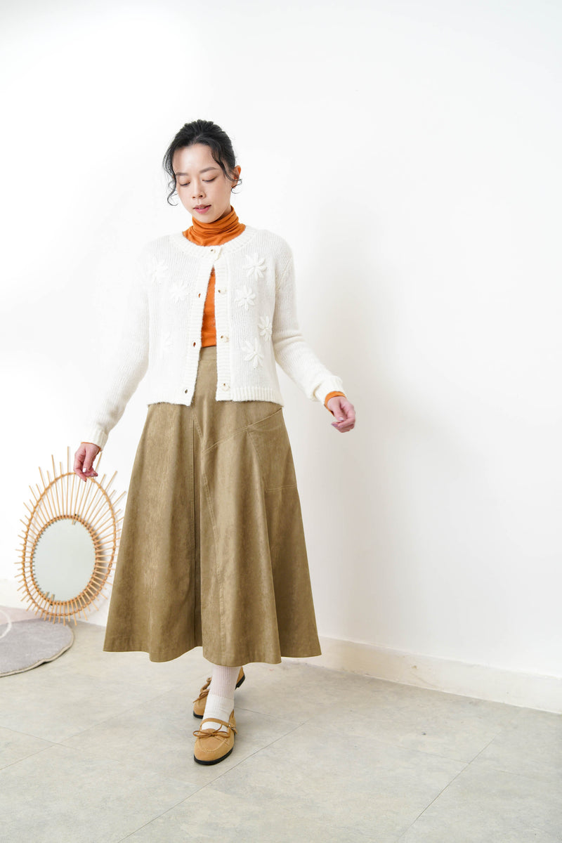 Orange turtle neck inner