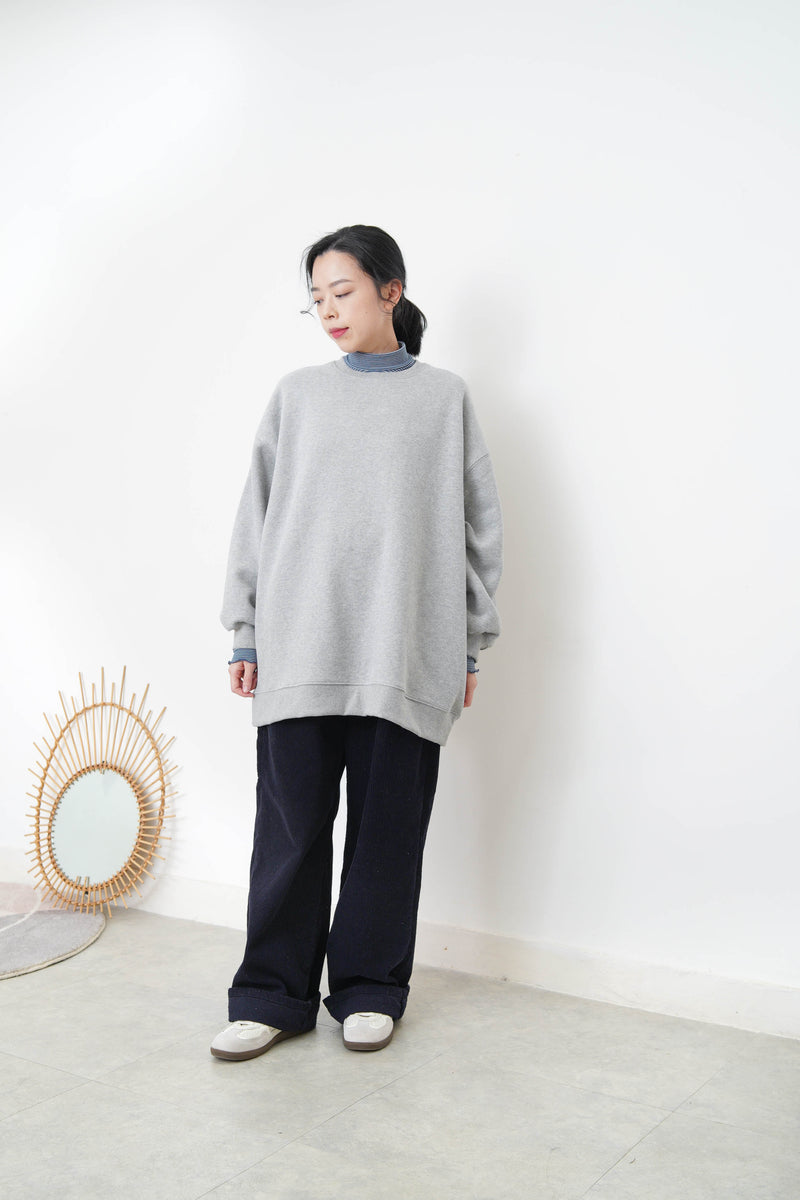 Grey oversized pullover
